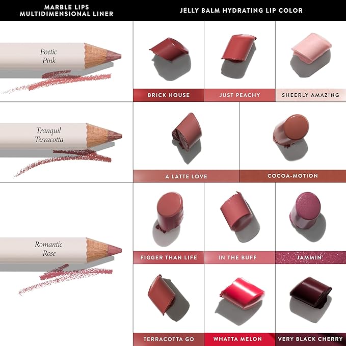 LAURA GELLER NEW YORK Jelly Balm Moisturizing Tinted Lip Color - Whatta Melon Hydrating Vitamin E - Semi-Shine Finish