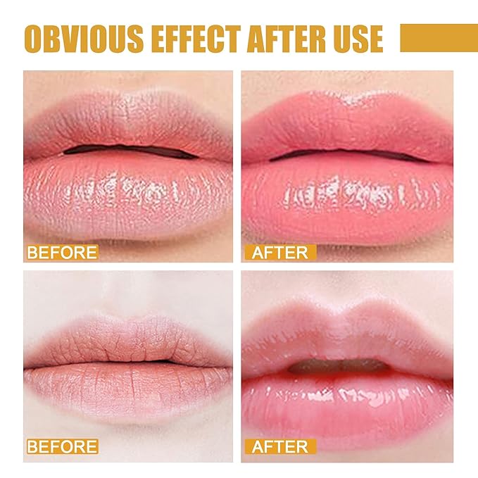 Nourishing Lip Balm Honey Pot, Moisturizing Strawberry Propolis Lip Mask, Hydrating & Prevention Dry and Cracked Lip Scrubs Exfoliator Lip Sleeping Mask Reduces Lip Lines