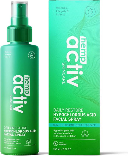 Hypochlorous Acid Spray for All Skin Types – Calm, Hydrate + Soothe – Daily Toner – Pure Unscented, 8 Fl Oz