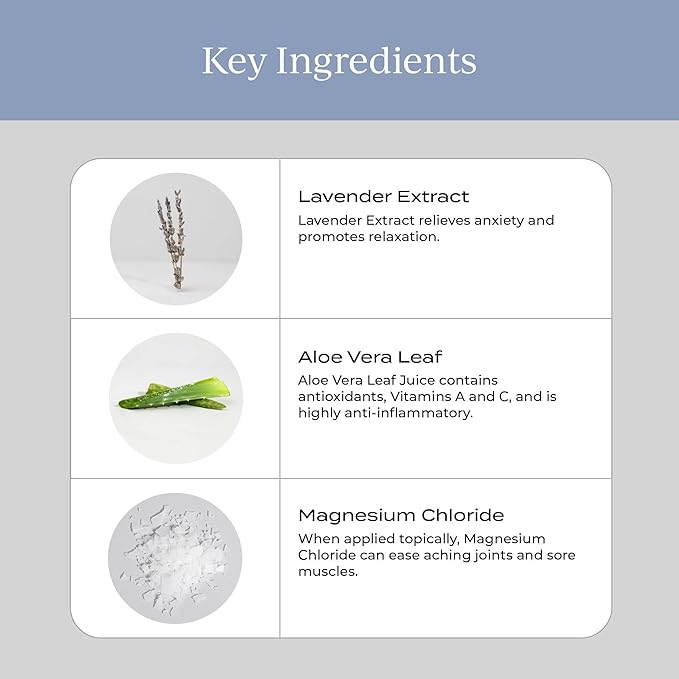 CYMBIOTIKA Topical Magnesium Oil Spray for Body, USA Made, Supplement for Leg Cramps, Muscle, Joint Health & Sleep Support, Includes Magnesium Chloride, Lavender Extract, Aloe Vera - Skin Applicator