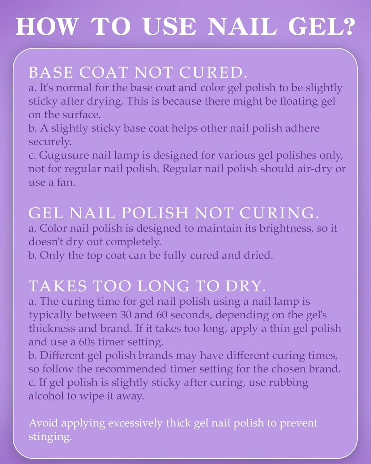 UV LED Nail Lamp, Gugusure 168W Nail Curing Lamps for Home & Salon, Led Nail Dryer for Gel Polish with Automatic Sensor/4 Timer Setting, Professional Nail Art Tools for Fingernail and Toenail Nail