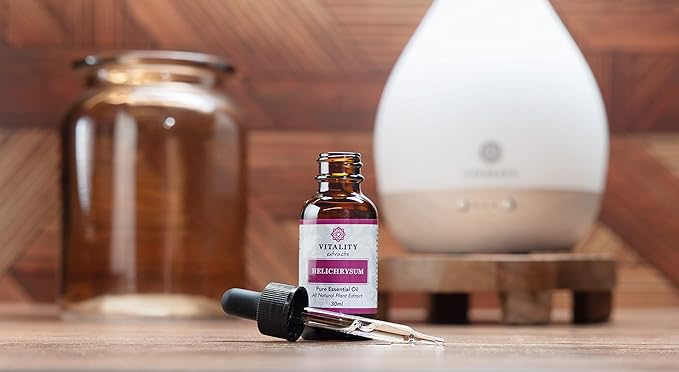 Vitality Extracts Helichrysum Essential Oil - 30ml, Helichrysum Gymnocephalum, Aromatherapy, Skin Care, Happy, Stress Relief, Aches Relief