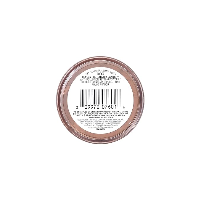 Revlon PhotoReady Candid Setting Powder, with Anti-Pollution, Antioxidant Ingredients, without Parabens, Pthalates and Fragrances; Shade 003 .34 Fluid Oz