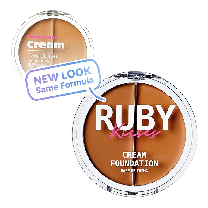 Ruby Kisses 3D Face Creator Cream Foundation & Concealer, 12 Hours Long Lasting, Medium to Full Coverage, Non-Greasy, Ideal for Makeup & Contour Palette (Level 9)