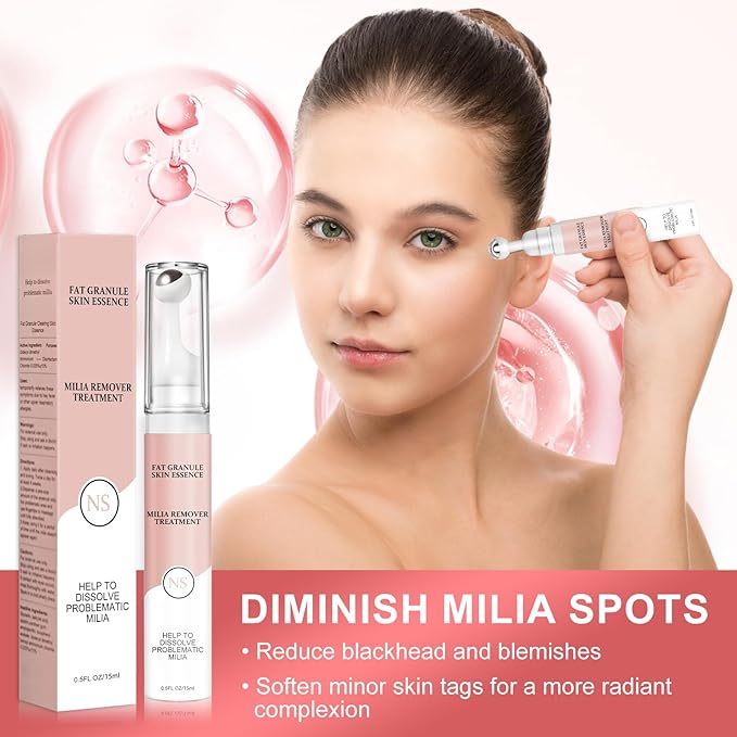 Milia Remover Serum for Eye & Face,Milia Spot Treatment with Salicylic Acid,Milia Acne Serum
