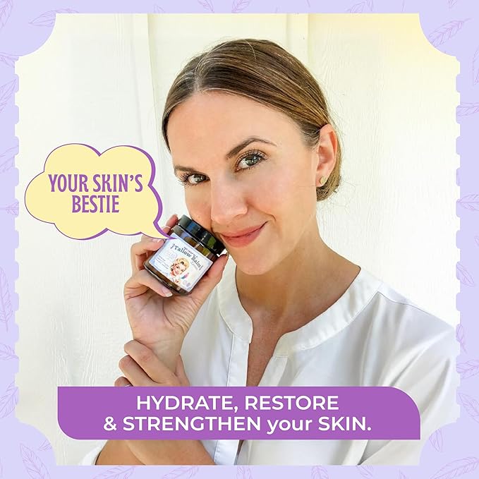 Tallow Balm for Deep Moisturization - Grass-Fed Tallow & Beeswax - 4 Oz, Lavender