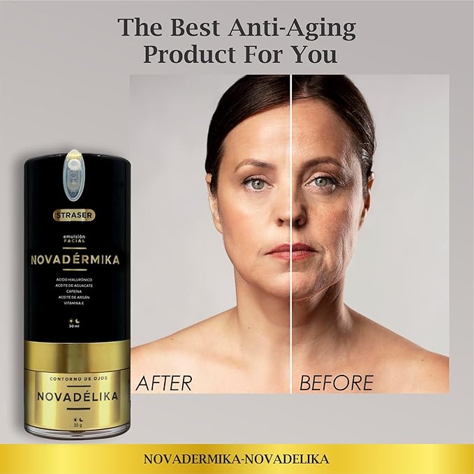 Novadérmika & Novadélika 2in1. Facial Emulsion and Eye Contour - Nourishes, Hydrates, Rejuvenates and leave your Skin with a Radiant Glow - Anti-aging - Cactus Blossom Fragrance.