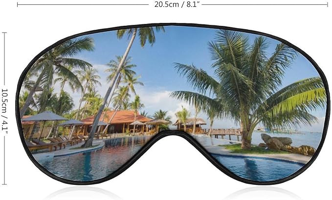 Custom Personalized Sleep Eye Mask Add Any Photo Text Logo Design Your Own Soft Blindfold Eyemask Blackout Eye Cover for Men Women Home Travel Offices, Yellow, 8.1"x4.1"