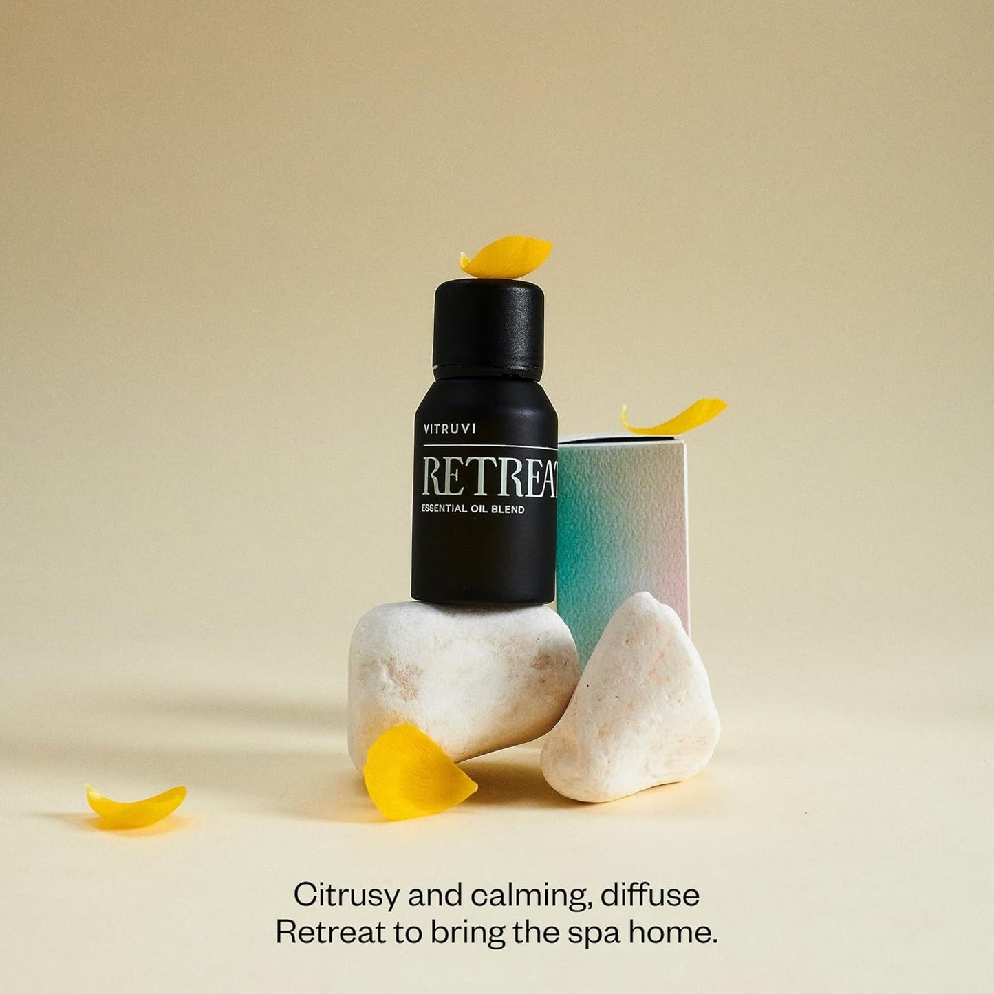 Vitruvi Retreat Restorative Essential Oil Blend100% Pure Grapefruit Palma Rosa and Eucalyptus Oil (0.5 fl.oz)