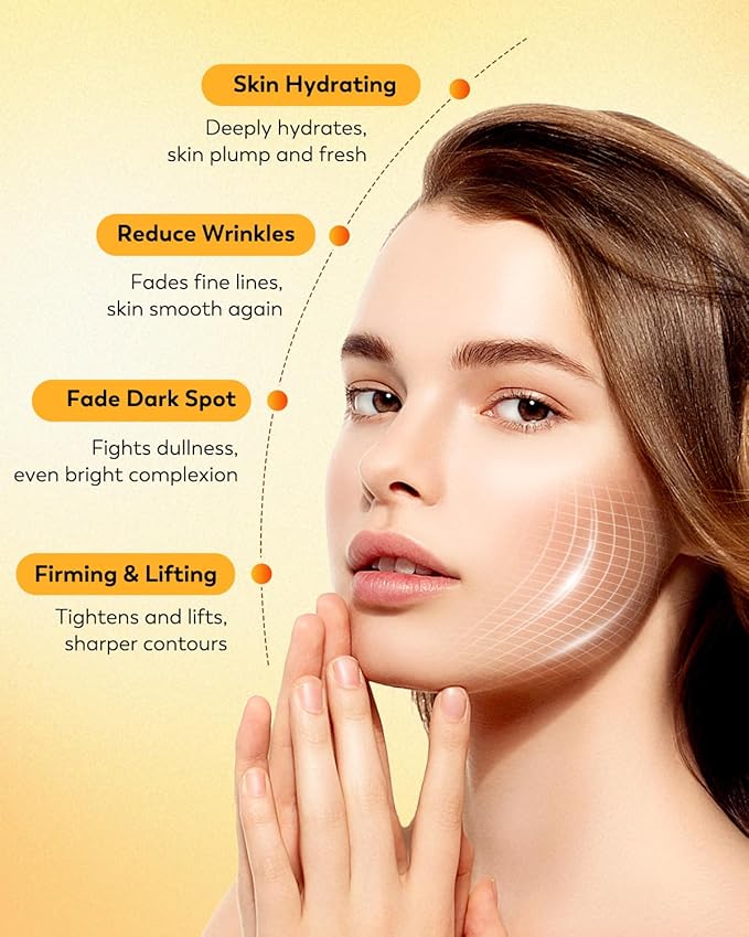 HANYWIL 20% Super Vitamin C Serum, Dark Spot Remover for Face, Hyaluronic Acid Total Package Serum, Targets Age Spots, Hydrates and Wrinkle Reduction 1.7fl oz