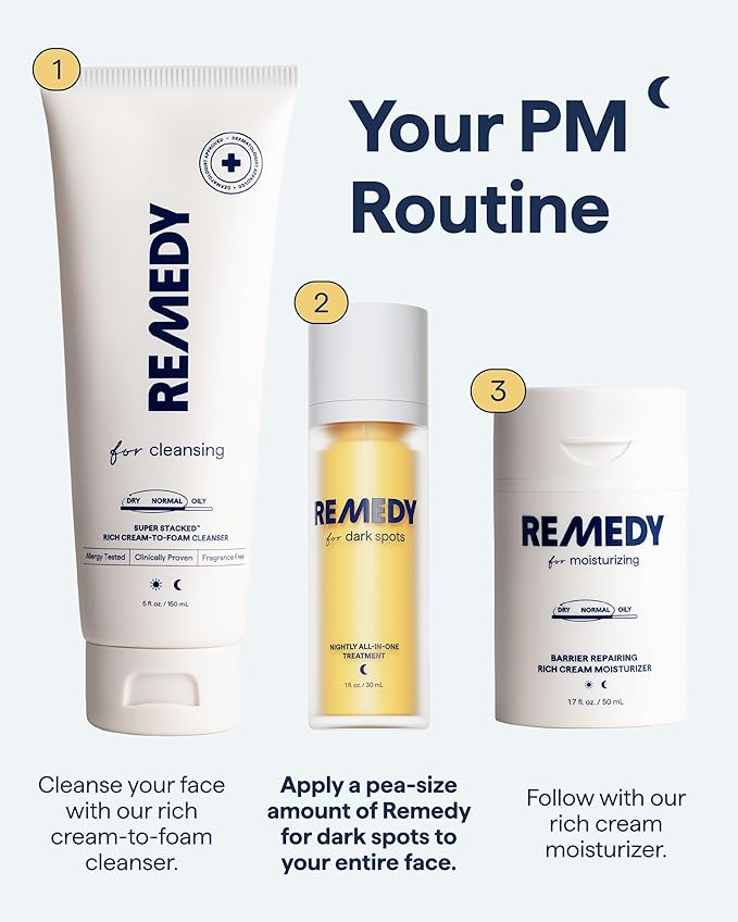 Remedy for Dark Spots – Discoloration Treatment For Face with Retinol, Glutathione, Niacinamide, Mandelic Acid, Kojic Acid and Tranexamic Acid – By Dermatologist Dr. Shah