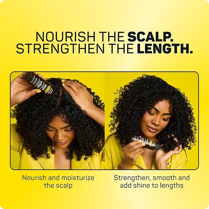 Marc Anthony Nourishing Scalp & Hair Supreme Oil, Strictly Curls - Adds Shine, Reduces Frizz and Breakage - For Curly Hair - Rosemary, Castor Oil - 4 fl oz