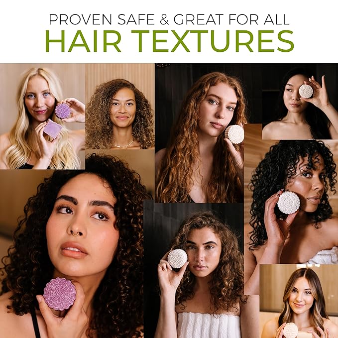 Viori Tea Tree Mint Essential Oil Shampoo Bar Made with Rice Water - Handcrafted All Natural Shampoo Bars - Sulfate Free