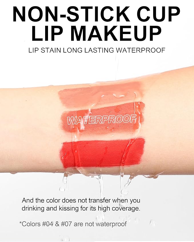 12 Colors Book Style Velvet Matte Liquid Lipstick Christmas Gift Set Long-Lasting Non-Stick Cup Not Fade Shimmer Nude Lip Gloss Thanks For the Love Lip Set (Set C)