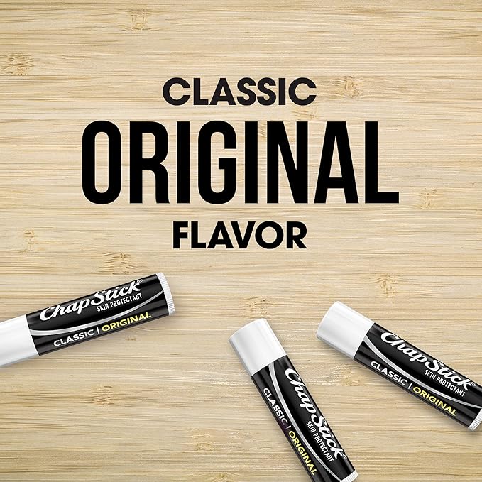 ChapStick Strawberry Lip Balm 4-Pack + 1 Classic Original ChapStick, Lip Moisturizer, 0.15 Oz Ea (5 Piece Set)