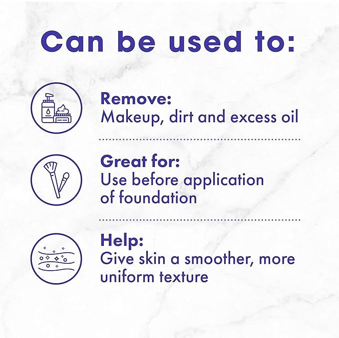 Buf-Puf Regular Facial Sponge, Dermatologist Developed, Removes Deep Down Dirt & Makeup that Causes Breakouts and Blackheads, Reusable, Exfoliating, White, 1 Count (Pack of 2)