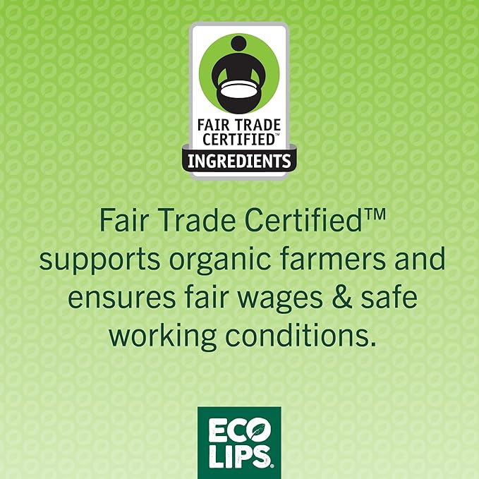 Eco Lips Freshly Squeezed Organic Fruit Lip Balms - Citrus Got Real (Lemon/Lime), Melondramatic (Watermelon), Jam Packed (Strawberry) Plastic-Free Plant Pod 6-pack by Eco Lips 100% Natural.