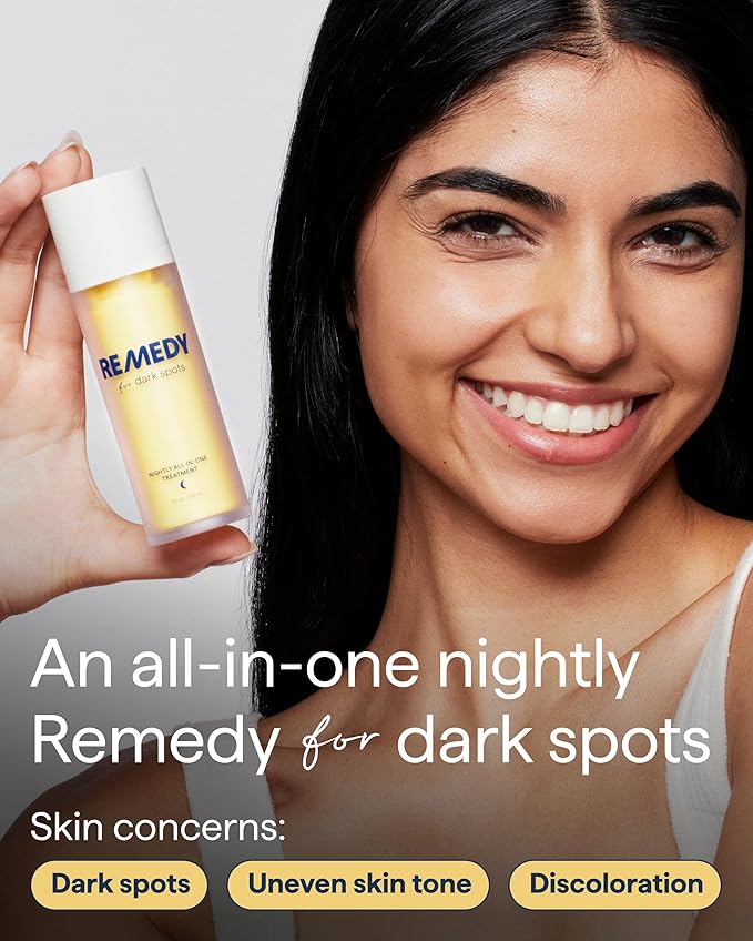 Remedy for Dark Spots – Discoloration Treatment For Face with Retinol, Glutathione, Niacinamide, Mandelic Acid, Kojic Acid and Tranexamic Acid – By Dermatologist Dr. Shah