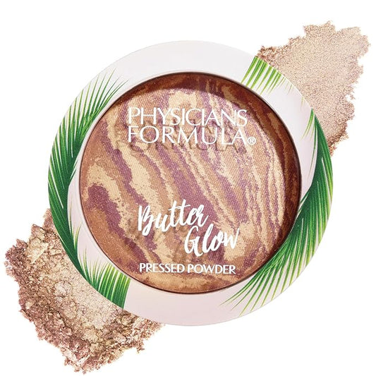 Physicians Formula Butter Glow Pressed Powder, Natural Glow, Jar, 0.26 ounces