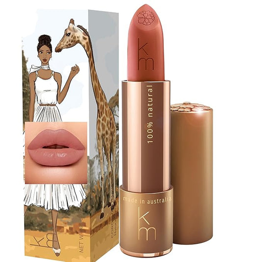 Karen Murrell - Natural Lip Stick 02 Cordovan - Nude Lipstick - Matte Finish, 100% Natural Ingredients, Moisturizes & Hydrates Lips - Paraben & Cruelty Free