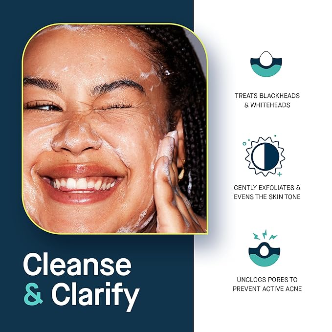 SLMD by Dr. Pimple Popper - Salicylic Acid Cleanser (2 fl oz) Exfoliating Gel Cleanser Face Wash Acne-Prone Skin - Face Wash Helps Reduce the Appearance of Blackheads & Whiteheads