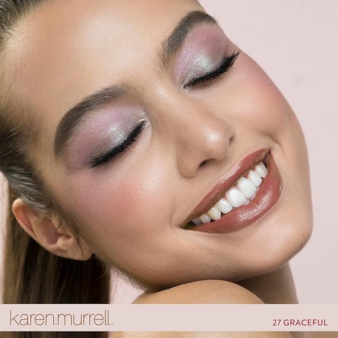 Karen Murrell - Natural Lip Stick - Lipstick 27 Graceful - Brown Lipstick - Matte Finish, 100% Natural Ingredients, Moisturizes & Hydrates Lips - Paraben & Cruelty Free