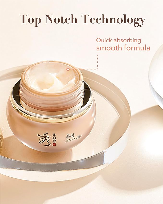 Sooryehan BON Extra Moisture Cream (1.7fl oz) - Premium Skin Moisturizer for Skin Barrier Night Repair, Red Ginseng | Korean Skincare