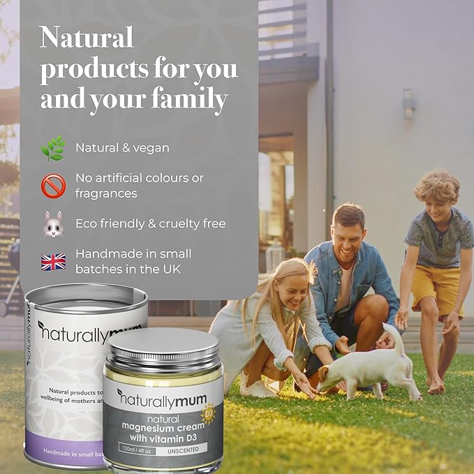 Magnesium Cream with Vitamin D3 [4 Fl Oz] - Magnesium Calm Cream and Vitamin D Lotion - Magnesium D3 Cream - Calming Cream Magnesium and Vitamin D - Turmeric & Arnica Cream - Unscented