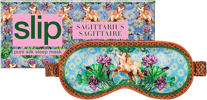 slip Pure Silk Sleep Mask - 100% Pure 22 Momme Mulberry Silk Eye Mask - Comfortable Sleeping Mask with Elastic Band, Zodiac Collection: Sagittarius