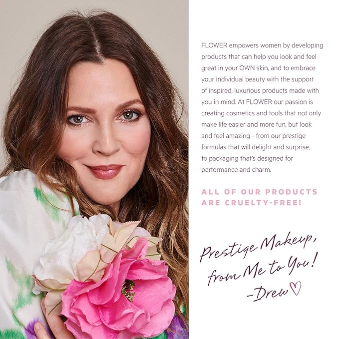 FLOWER BEAUTY By Drew Barrymore Petal Pout Lip Mask - Hydrating + Moisturizes Lips - Mango + Cocoa Butter - Lip Tint - Natural Color + Semi-Glossy Finish (Pucker)