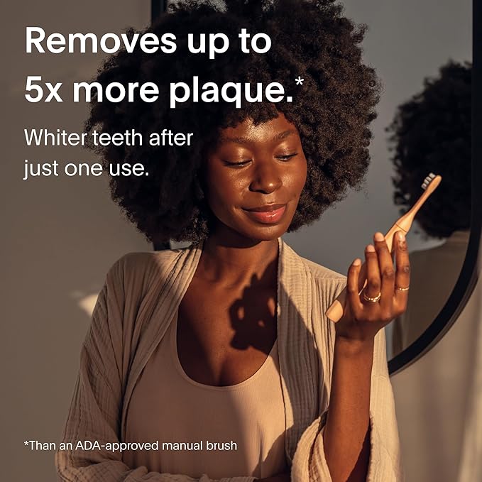 SURI 1.0 Sonic Electric Toothbrush with UV Cleaning Travel Case | 40+Day Battery | Designed in California | Electric Toothbrush for Adults | Travel Toothbrushes | Tooth Brush | Pink