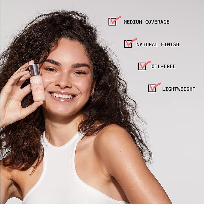 Ruby Kisses Liquid Foundation Medium Coverage, Lightweight, Natural Finish, Face Makeup for All Skin Type, Korean Makeup (Classic Ivory)