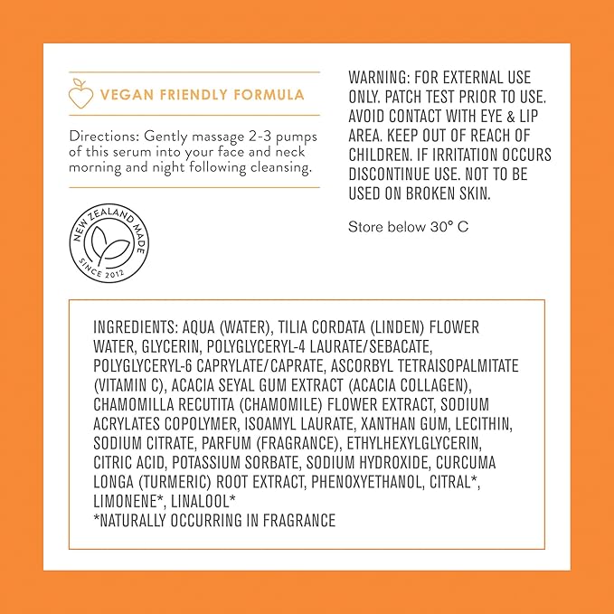 By Nature Vitamin C + Collagen Face Serum - Restore and Energize Tired Skin with Brightening Vitamin C, Plumping Collagen, Plus Texture Enhancing Turmeric - Premium Skin Care Serum for Face - 3fl. oz.