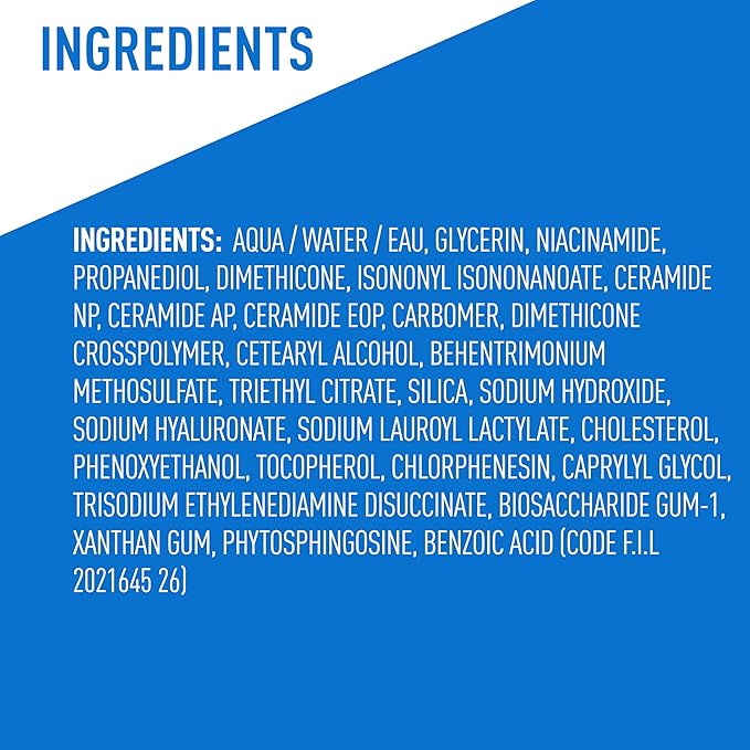 CeraVe Ultra-Light Moisturizing Gel, Hydrating Gel Face Moisturizer For Men & For Women with Ceramides, Niacinamide, Hyaluronic Acid, Fragrance Free, Oil-Free, Mattifying Moisturizer, 1.75 FL Oz