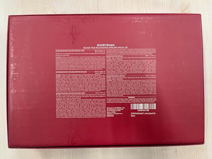 SOORYEHAN Bichaek True-Rejuvenating Skincare Special Set (430 ml/14.54 fl oz) - Skin Elasticity, Wrinkle and Pore Improvement, Korean Medicine Extracts