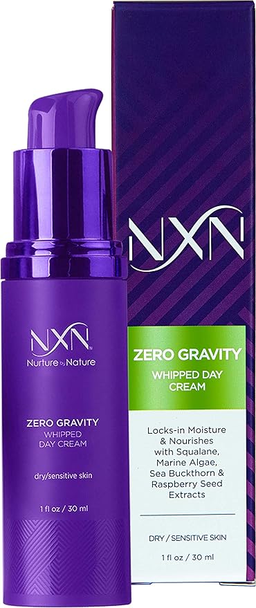 NXN Whipped Day Cream Face Moisturizer with Natural Retinol, Squalane & Grapeseed Oil - Anti Aging Facial Formula for Dry/Sensitive Skin, USA Made