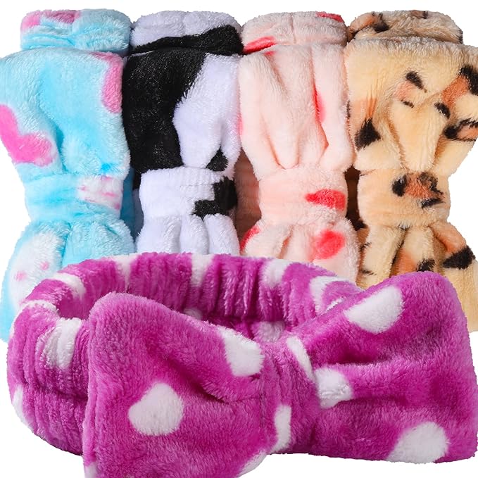 Teenitor Makeup and Spa Headbands, Bow Headbands for Women's Skincare and Face Washing