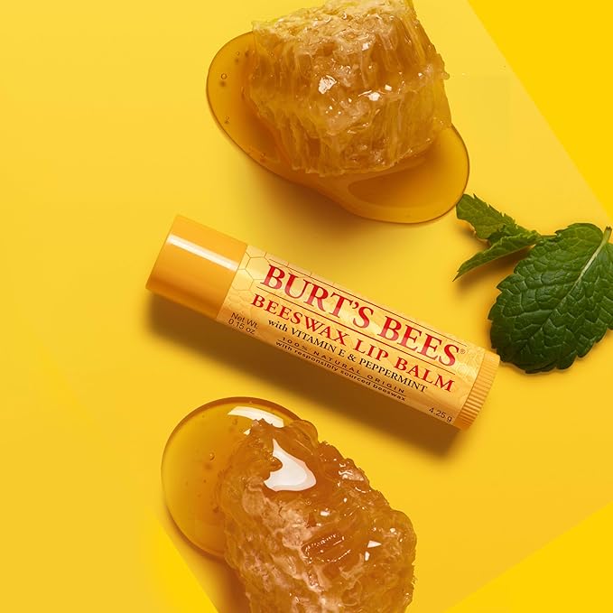 Burt's Bees Gifts Ideas - Balm Bouquet Lip Balm Set, Original Beeswax, Vanilla Bean, Cucumber Mint, Coconut & Pear Pack, Natural Origin Lip Treatment, 4 Tubes, 0.15 oz.