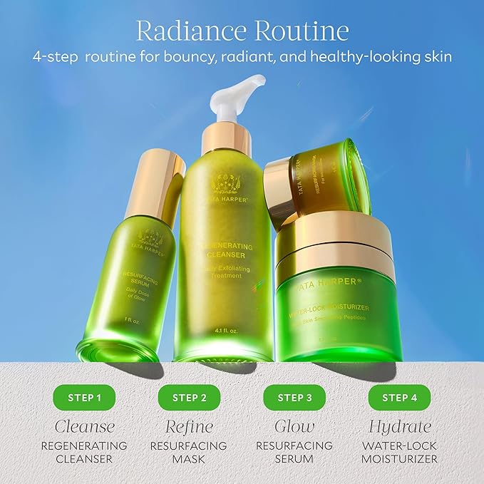 Tata Harper Resurfacing Mask, Instant Glow Face Mask, Gentle Exfoliating Face Mask, Enzyme Mask, Natural Skincare, 30ml