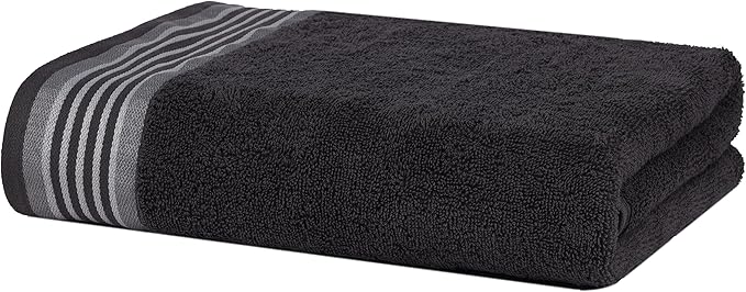 CASA COPENHAGEN He & She 2 Pieces Large Bath Sheet Set- Pine Grey + Grey Violet, 550 GSM, Designed in Denmark Made of Soft Egyptian Cotton for Bathroom, Kitchen & Shower