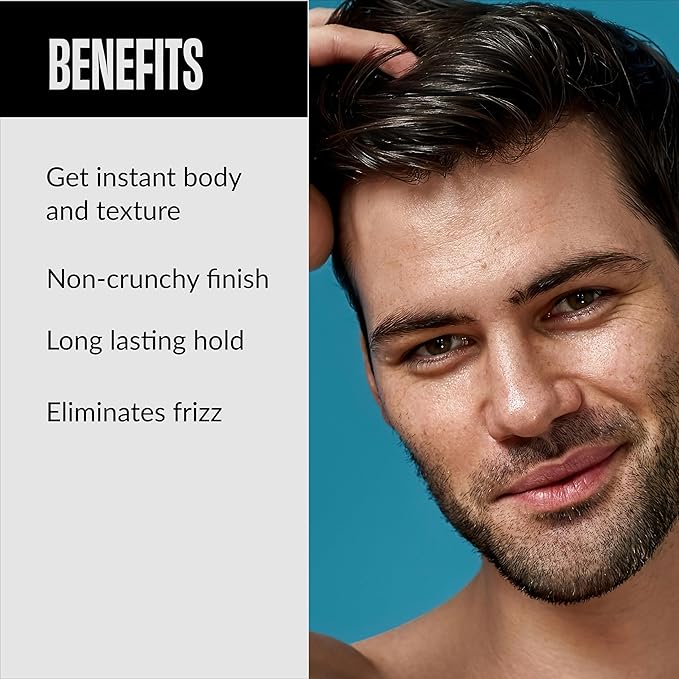FoxyBae Sea Salt Spray for Men - Texture Spray for Hair - Surf Spray to Add Volume for Tousled Hair - Texturizing Spray for Waves - Sea Salt Spray for Hair - with Biotin - 8 fl oz