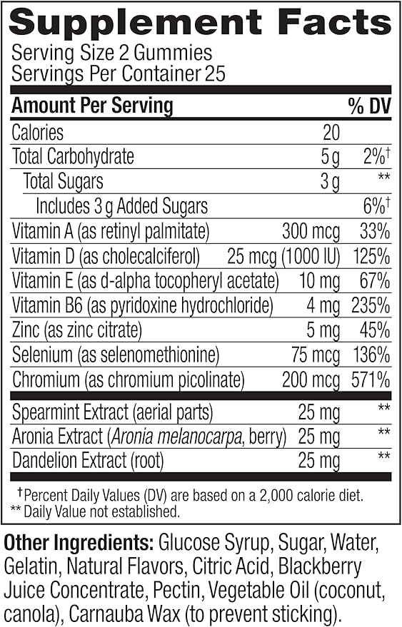 OLLY Flawless Complexion Gummy, Clear and Healthy Skin Support, Vitamins E, A, Zinc, Chewable Supplement, Berry - 50 Count (Pack of 1)