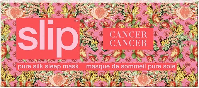 slip Pure Silk Sleep Mask - 100% Pure 22 Momme Mulberry Silk Eye Mask - Comfortable Sleeping Mask with Elastic Band, Zodiac Collection: Cancer