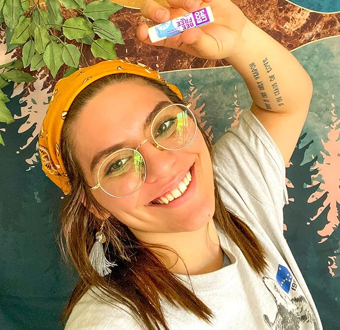 Eco Lips Bee Free Vegan Unscented 100% Natural Lip Balm - Soothe and Moisturize Dry, Cracked and Chapped Lips - 100% Plastic-Free Plant Pod Packaging - Made in USA (6 Tubes)