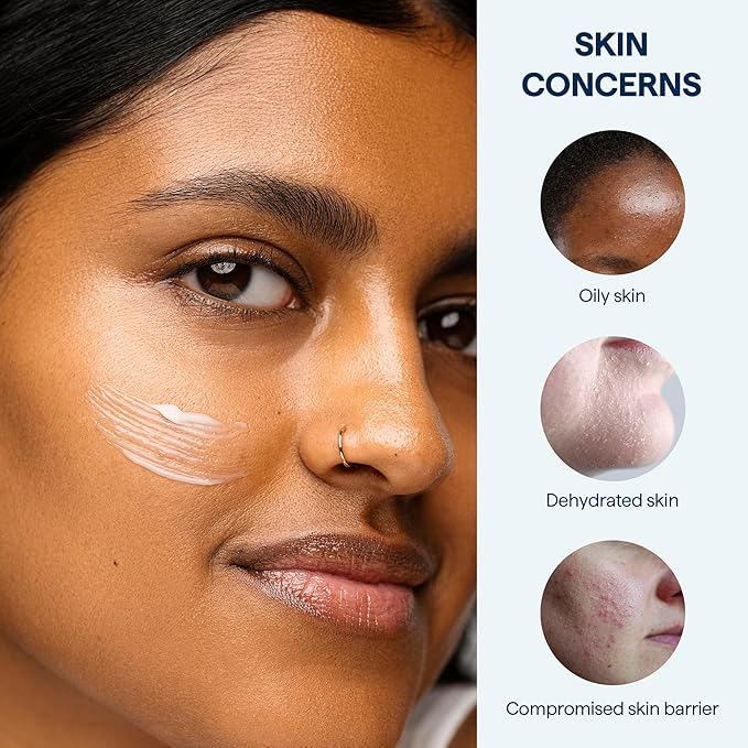 Remedy for Light Moisture - Barrier Repairing Hydrating Lightweight Gel Moisturizer Water Cream for Normal to Oily Skin - By Dermatologist Dr. Shah, 1.7 fl. Oz