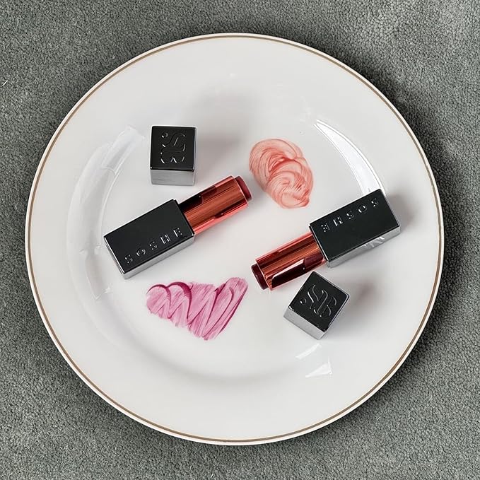 SOSHE Beauty - Peptide Glow Hydrating Lip Treatment | Intense Moisture | Peptides, Vitamin E, Hyaluronic Acid | Cruelty-Free, Certified Plastic Negative (Brûlée - Rose Mauve)