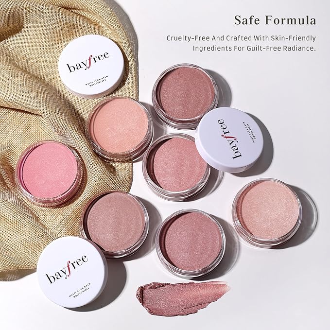 Multi Glow Balm, Cream Blush for Cheeks, Blush Balm Face Makeup, Radiant Finish, Hydrating, Creamy, Lightweight & Blendable Color, Face Balm, 0.63 Oz (Nude Gardenia)