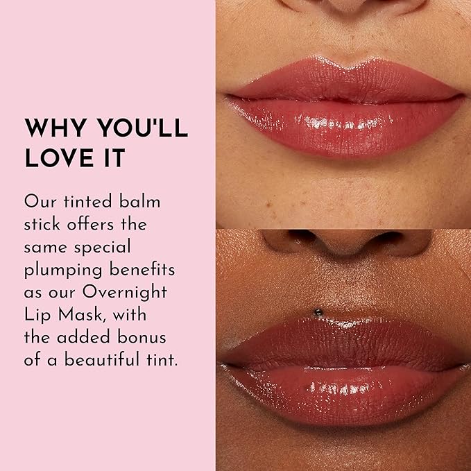 LAWLESS Forget the Filler Lip Plumping Line Smoothing Tinted Balm, Sugarplum, Pink, 0.09 Ounce