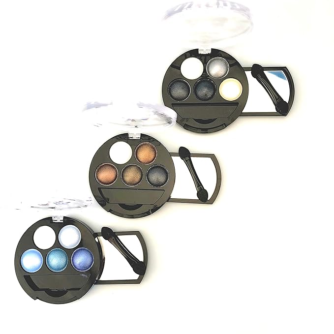 Mallofusa 5 Colors Eye Shadow Powder Metallic Shimmer Eyeshadow Palette (Amethyst Glam) 4.7oz