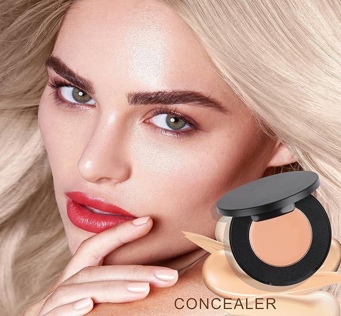 Cream Concealer Corrector Correcting Contour Makeup Set under Eye Concealer Cream Kit for Dark Circles and Blemish 15